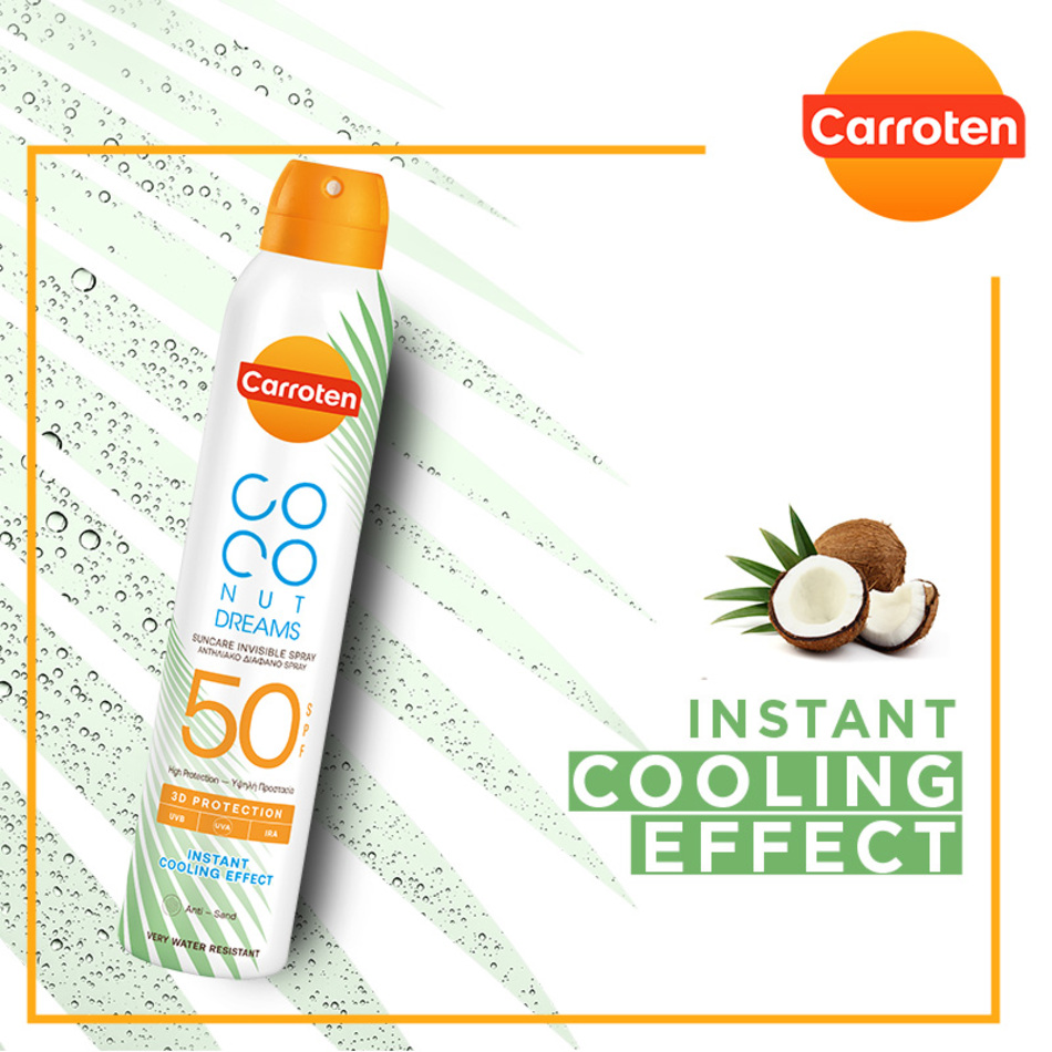 CARROTEN - COCONUT DREAMS Suncare Invisible Spray SPF50 - 200ml